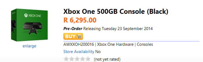 Xbox One console pre-order at Animeworx