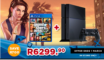 PS4 and GTA V bundle from BT Games