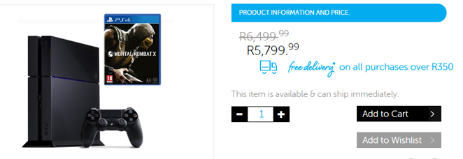 Mortal Kombat X and PS4 bundle