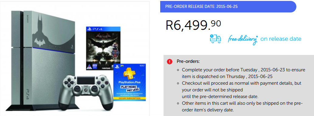 Batman Arkham Limited PS4 special