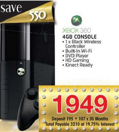 Xbox 360 4GB slim special from House and Home