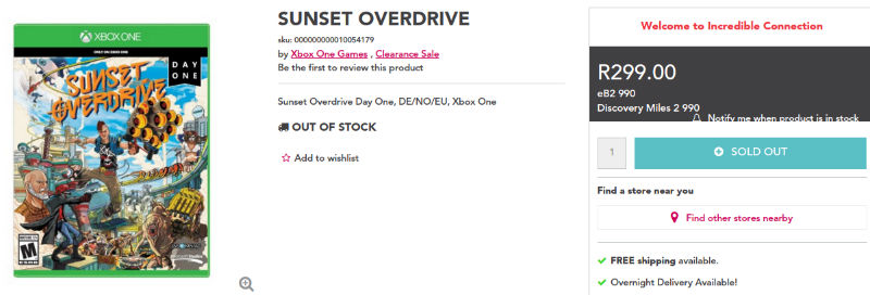 Sunset Overdrive Incredible Connection