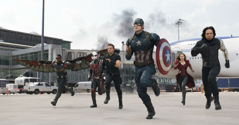Captain America Civil War movie shot