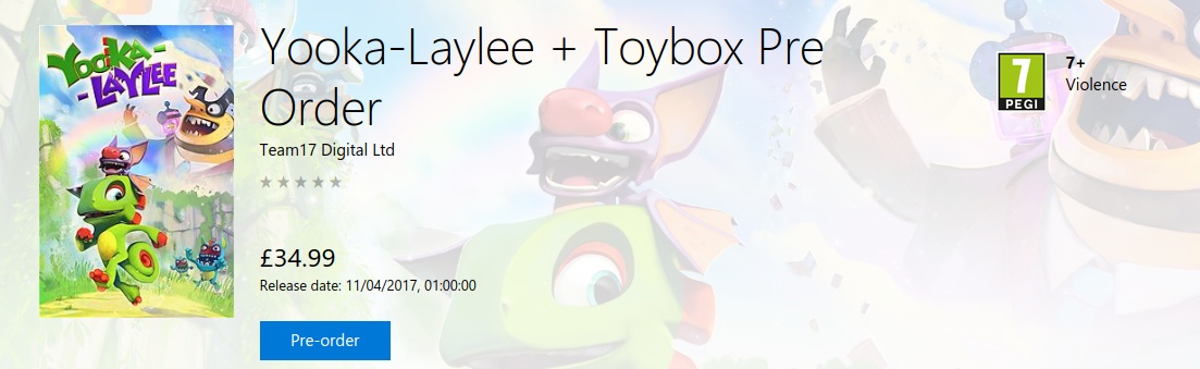 Yooka Laylee page