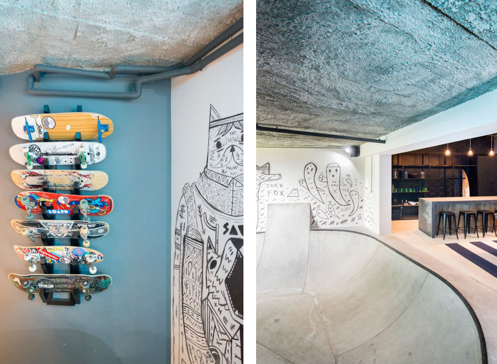 Urban Man Cave wall