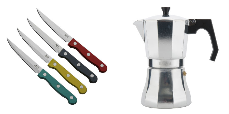 Knife set espresso maker