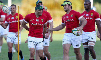Springbok training session