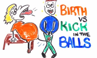 Childbirth vs kicked in the balls