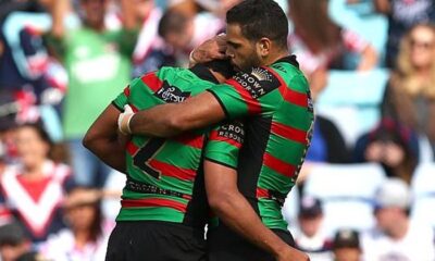 Alex Johnston and Greg Inglis