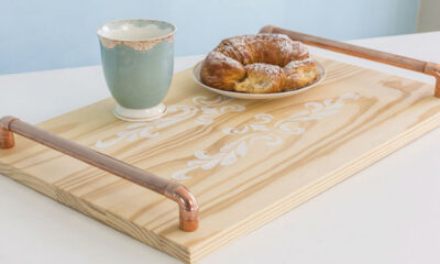 Copper Wood tray