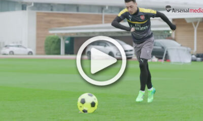Ozil crossbar challenge