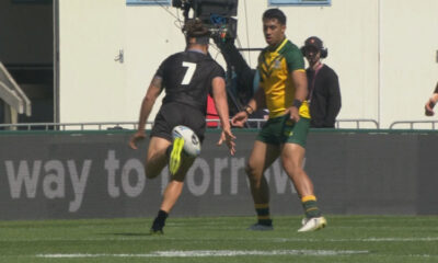 Junior Kiwis Rugby league kick