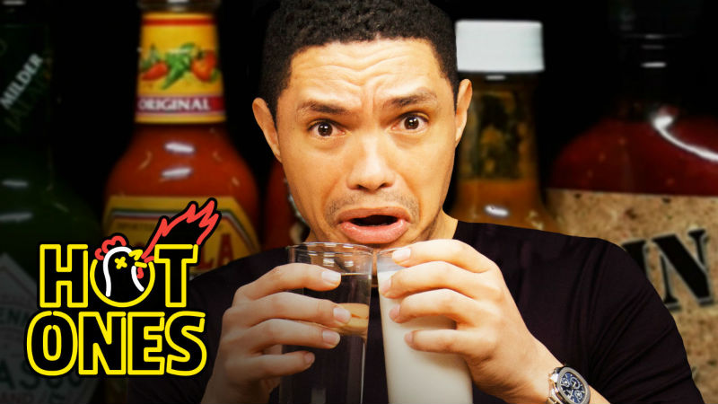 Hot Ones Trevor Noah