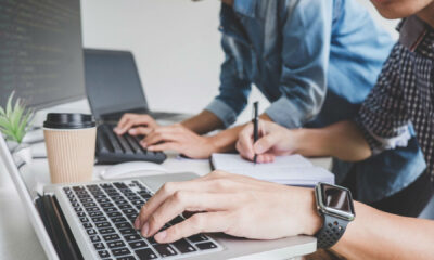 Laptop working business